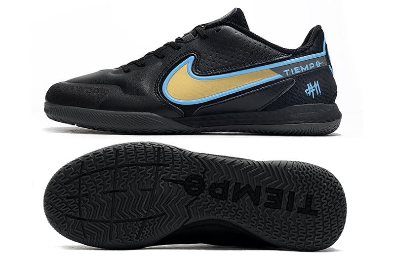 Nike Tiempo Legend 9 Pro Futsal Preto Dourado