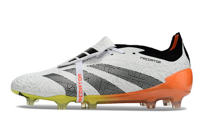 Adidas Predator Elite Tongue FG - Branco Laranja Amarelo