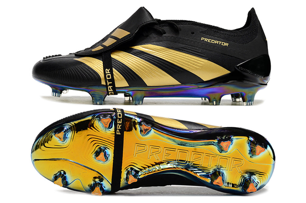 Adidas Predator Elite Tongue FG - Preto Dourado