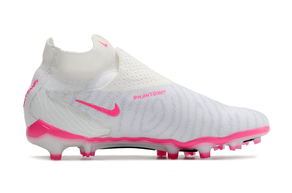 Nike Feminina Phantom GX Elite DF FG - Branco Rosa