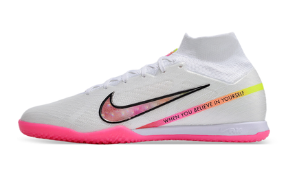 Nike Air Zoom Mercurial Superfly 9 Elite Futsal - Branco Rosa