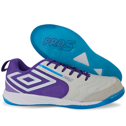 Umbro Pro 5 Bump Futsal - Gris/Morado/Azul