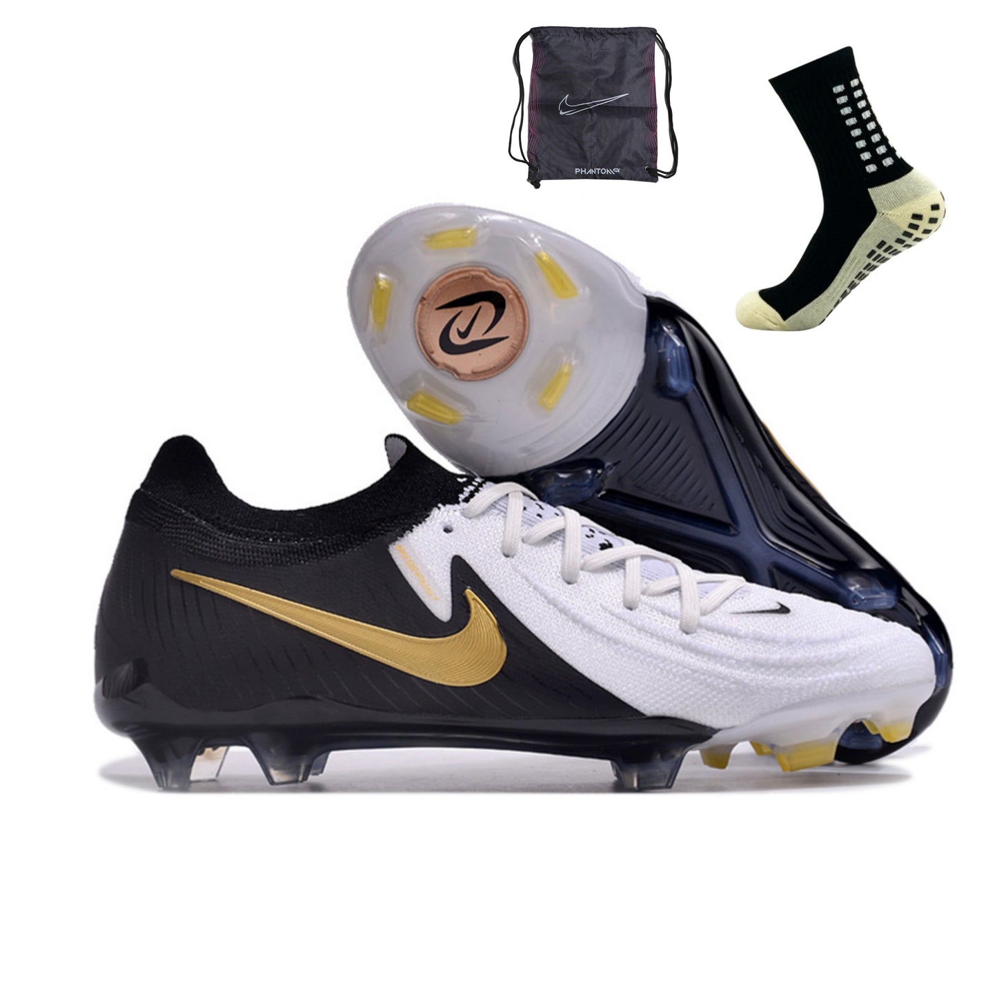 Nike Phantom GX2 Elite FG - Preto Branco