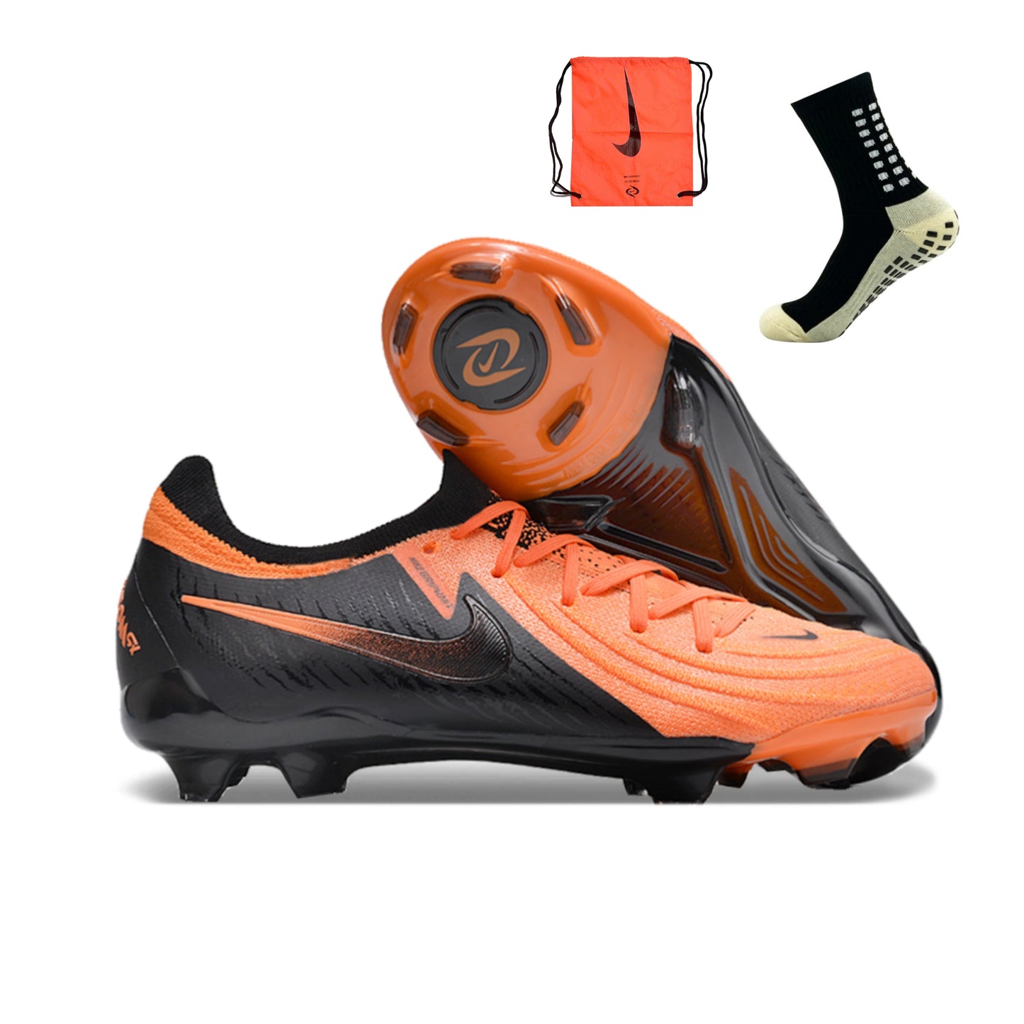 Nike Feminina Phantom GX2 Elite FG - Laranja Preto