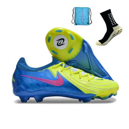 Nike Feminina Phantom GX2 Elite FG - Amarelo Azul