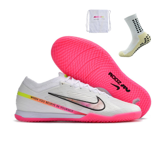 Nike Mercurial Air Zoom Vapor 15 Elite Futsal - Branco Rosa