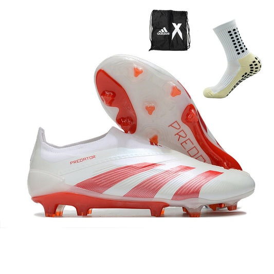 Adidas Predator Elite + FG - Branco Vermelho