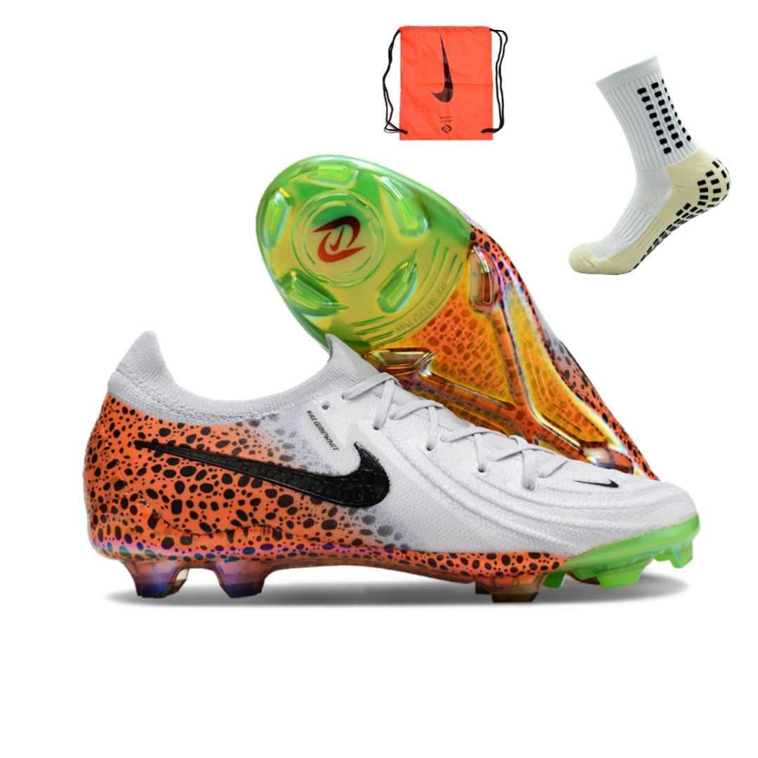 Nike Feminina Phantom GX2 Elite FG - Cinza Laranja