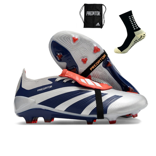 Adidas Feminina Predator Elite Tongue FG - Prata