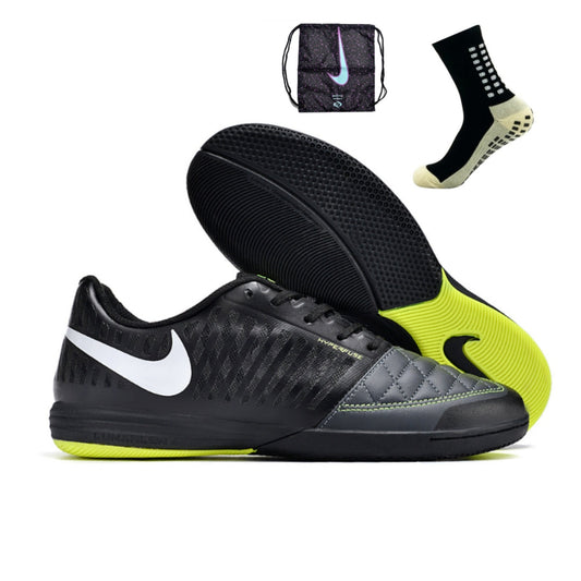 Nike Feminina Lunar Gato II Futsal - Preto/Verde