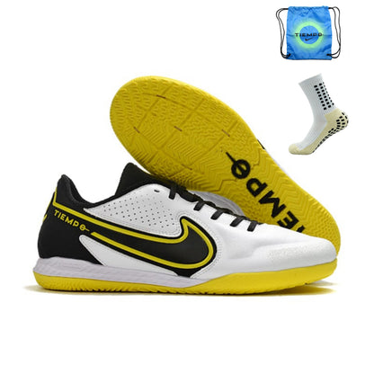 Nike Tiempo Legend 9 Pro Futsal Preto Branco Amarelo