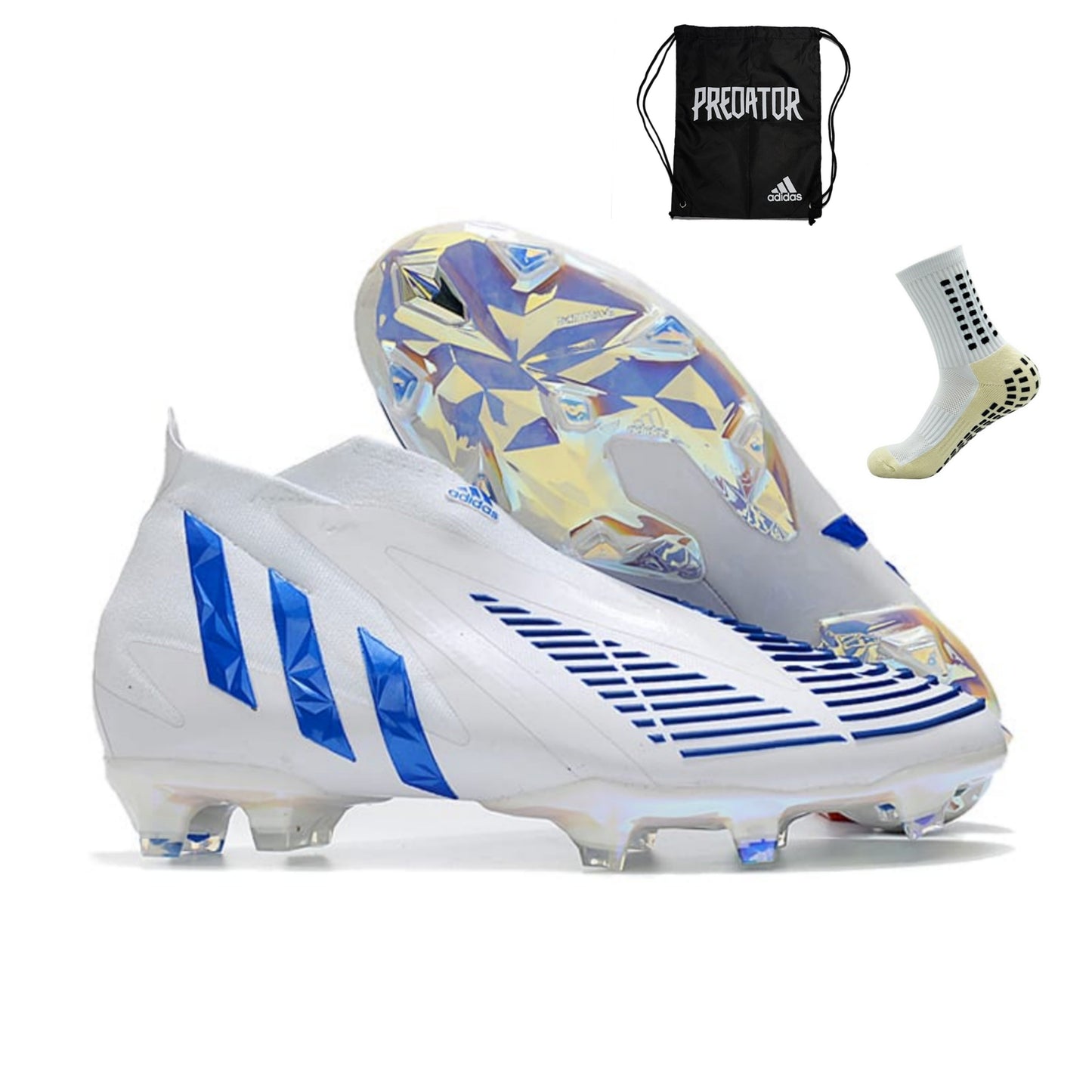 Adidas Predator Edge + FG Branco Azul