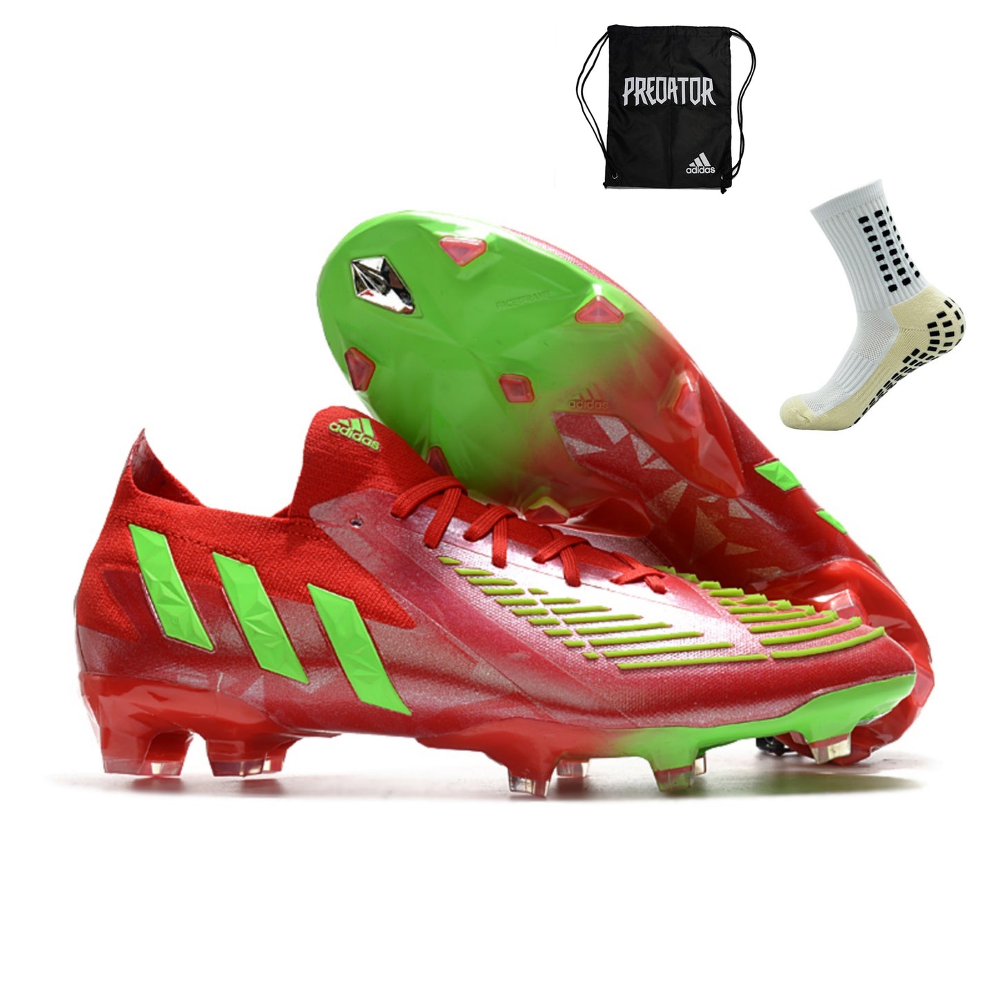 Adidas Predator Edge.1 Low FG - Vermelho