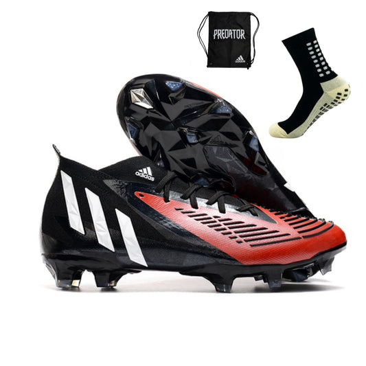 Adidas Predator Edge.1 FG Preto/Vermelho