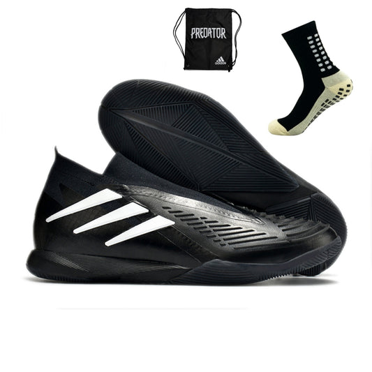 Adidas Predator Edge + Futsal - Preto Branco