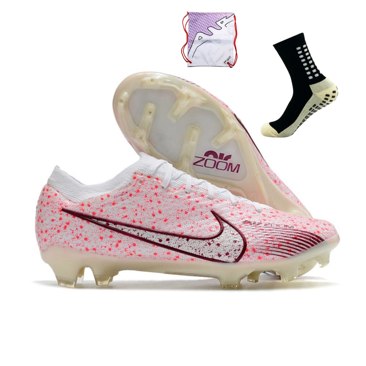 Nike Air Zoom Mercurial Vapor 15 FG Elite - Rosa Branco