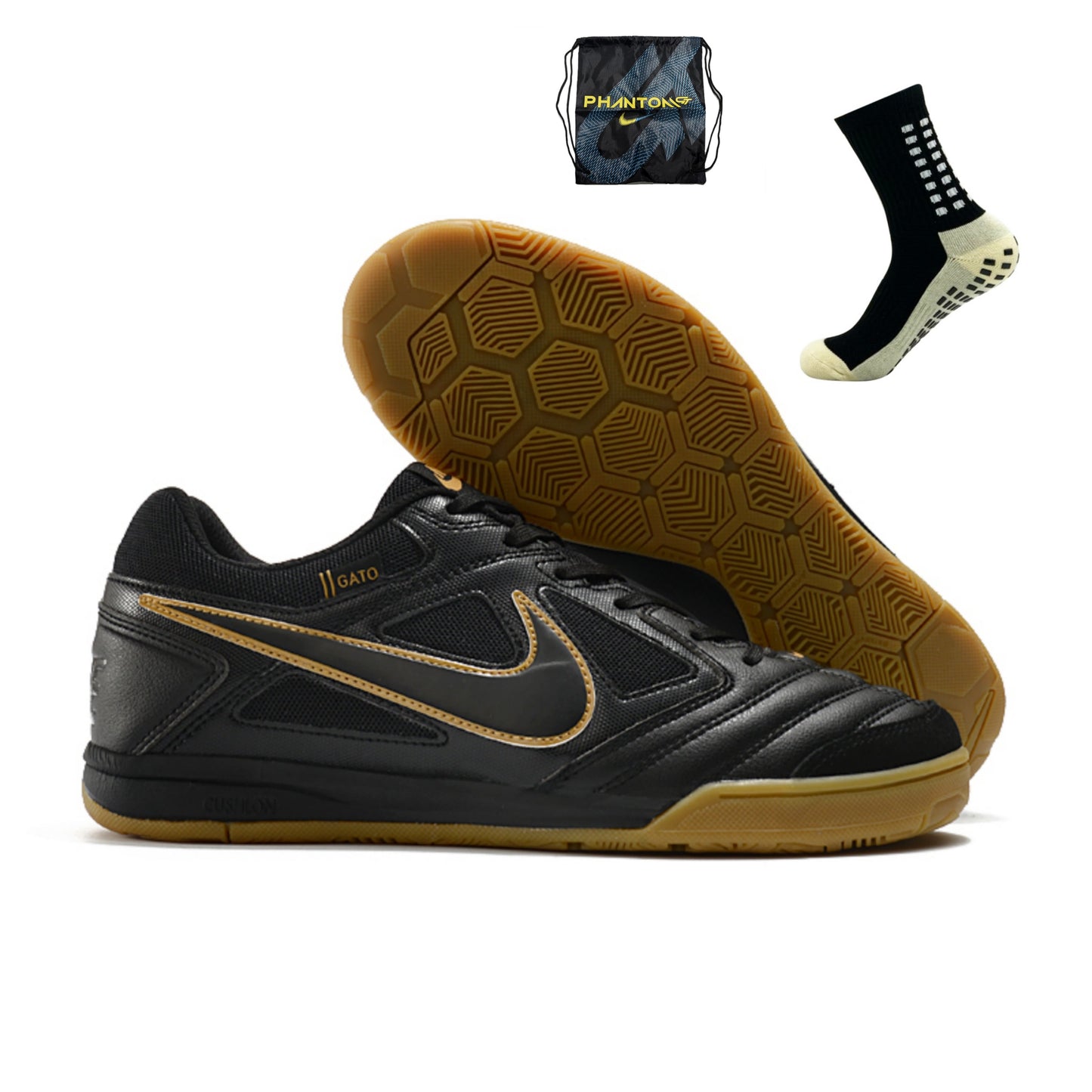 Nike SB Gato Futsal - Preto Dourado