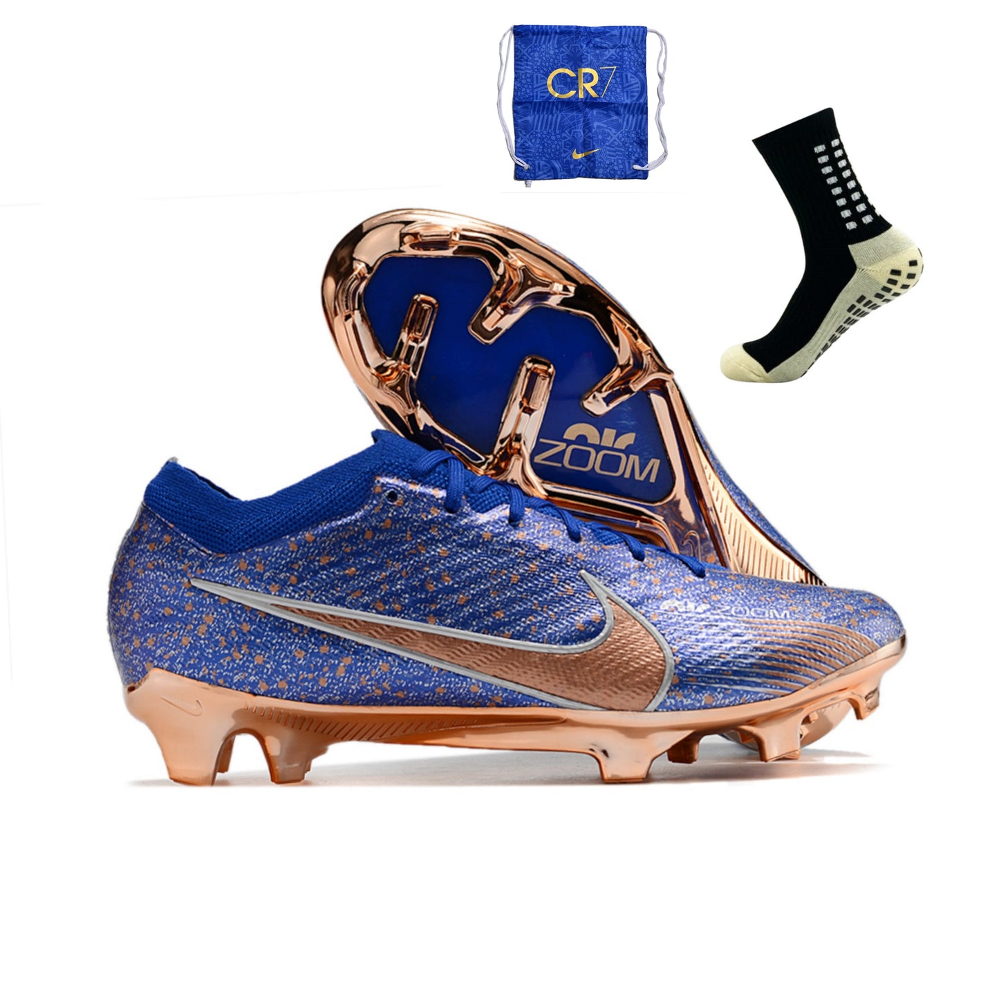 Nike Air Zoom Mercurial Vapor 15 FG Elite - Azul Gold