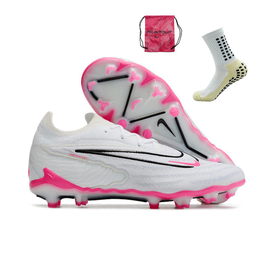 Nike Feminina Phantom GX Elite FG - Branco Rosa