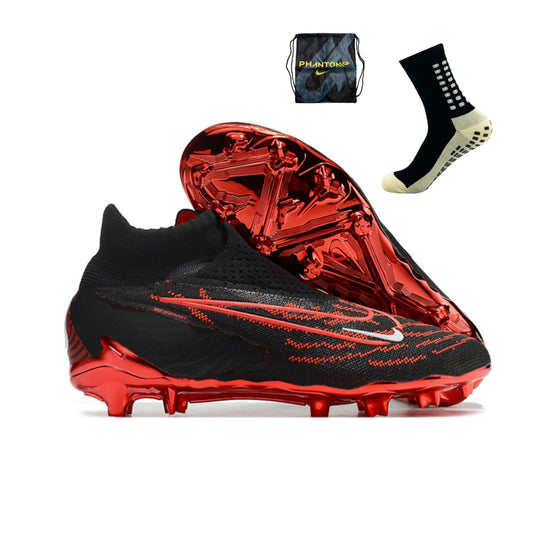 Nike Feminina Phantom GX Elite DF FG - Vermelho Preto