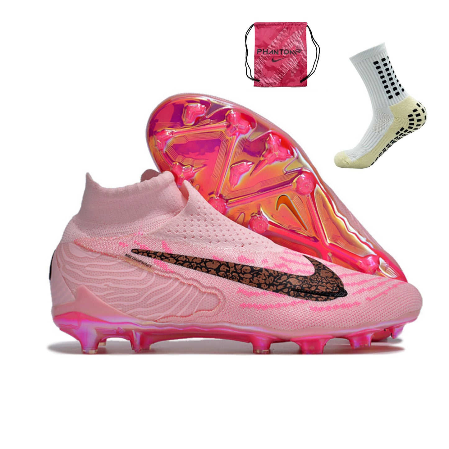 Nike Feminina Phantom GX Elite DF FG - Rosa