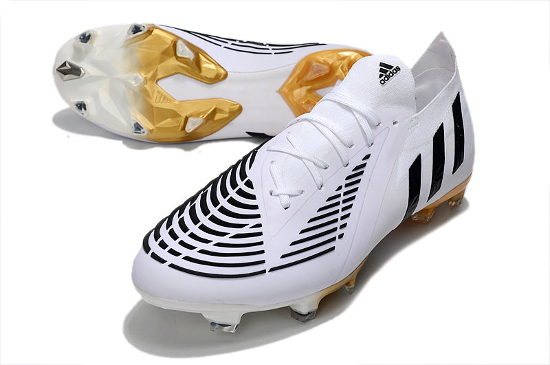 Adidas Predator Edge.1 Low FG - Branco Dourado