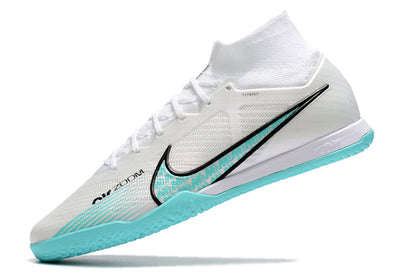 Nike Air Zoom Mercurial Superfly 9 Elite Futsal - Branco Azul