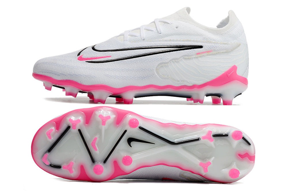 Nike Feminina Phantom GX Elite FG - Branco Rosa