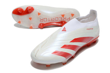 Adidas Predator Elite + FG - Branco Vermelho