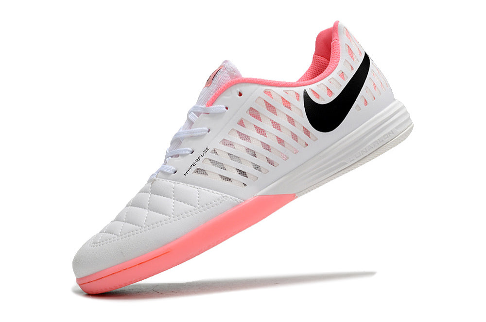 Nike Feminina Lunar Gato II Futsal - Branco/Rosa