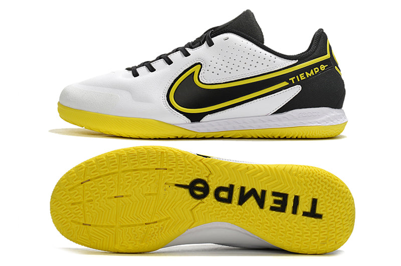 Nike Tiempo Legend 9 Pro Futsal Preto Branco Amarelo