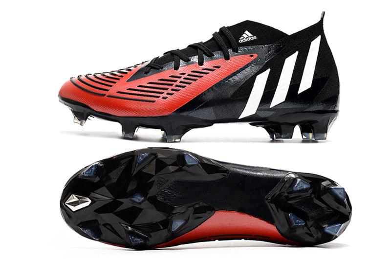 Adidas Predator Edge.1 FG Preto/Vermelho