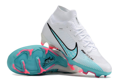 Nike Feminina Air Zoom Superfly 9 FG Elite - Azul Branco