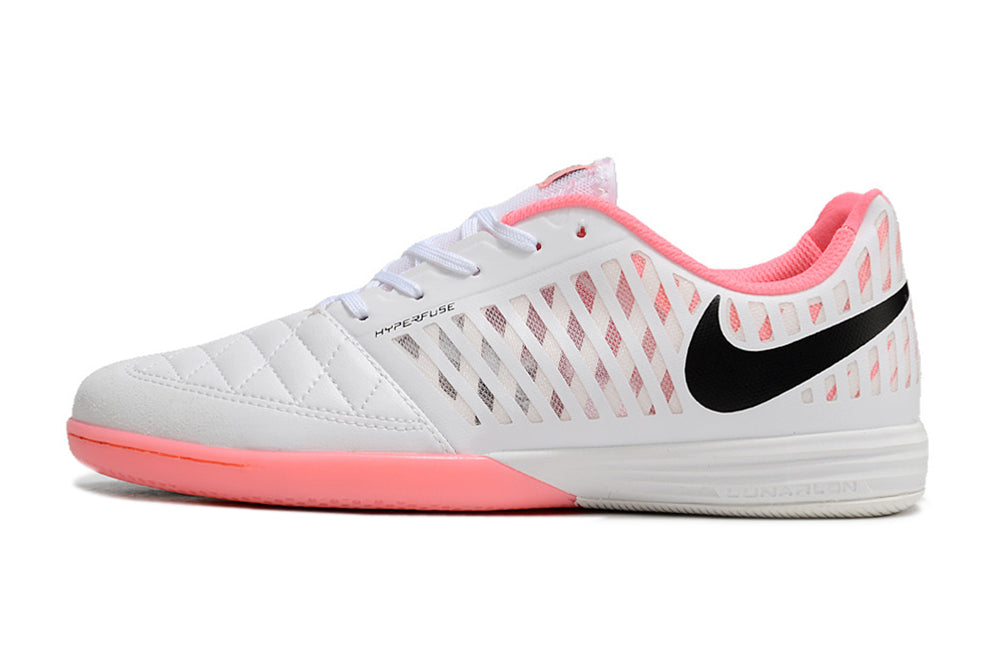 Nike Feminina Lunar Gato II Futsal - Branco/Rosa