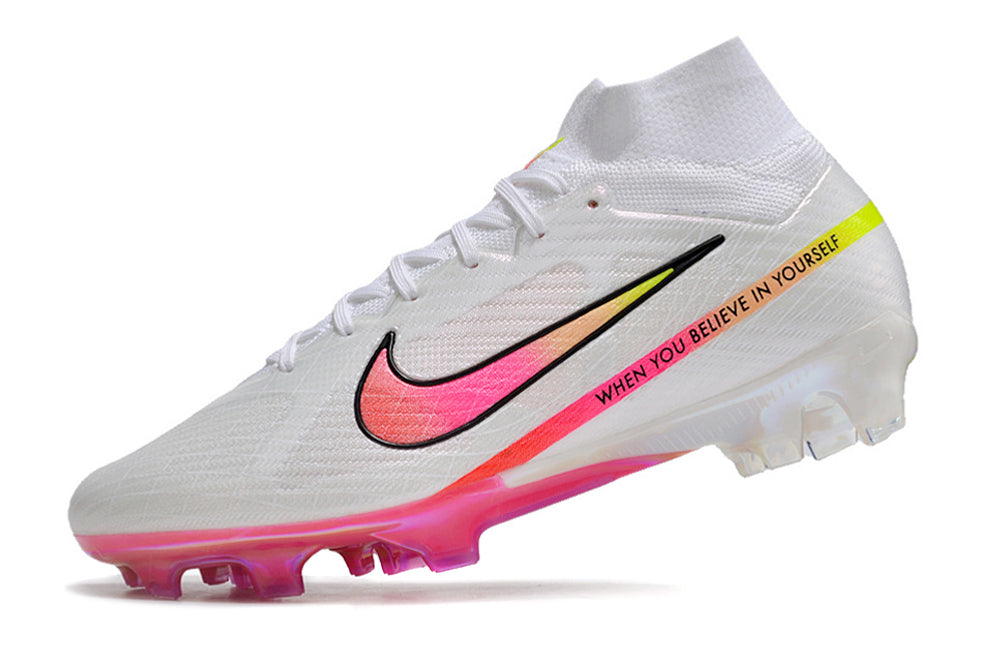 Nike Air Zoom Superfly 9 FG Elite - Branco Rosa