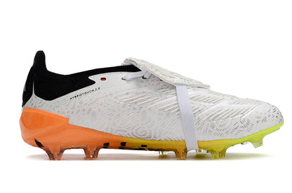 Adidas Feminina Predator Elite Tongue FG - Branco Laranja Verde