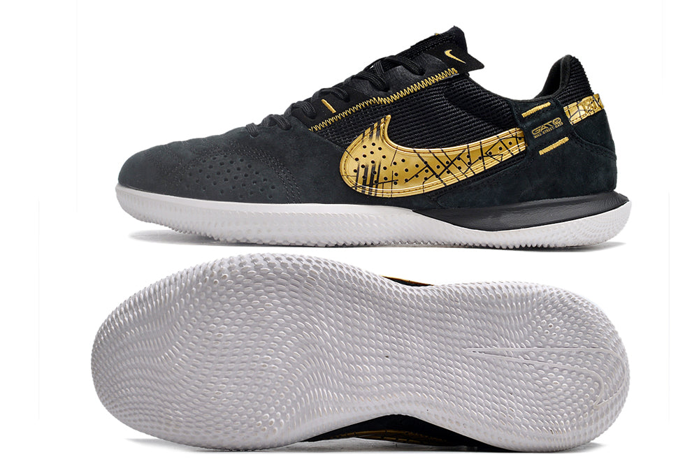 Nike Street Gato Futsal - Preto Dourado