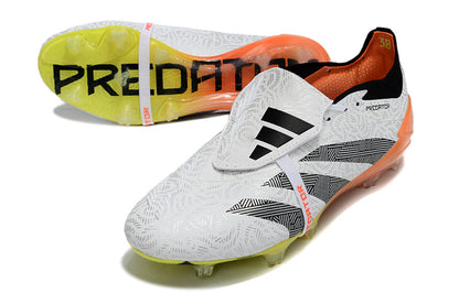 Adidas Predator Elite Tongue FG - Branco Laranja Amarelo