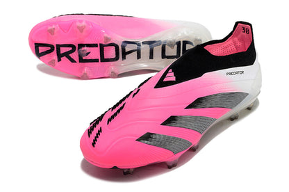 Adidas Predator Elite + FG - Branco Rosa