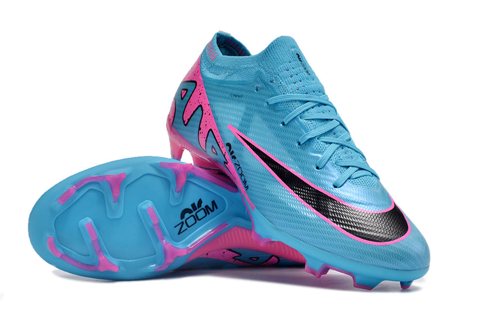 Nike Feminina Air Zoom Mercurial Vapor 15 FG Elite - Azul Rosa