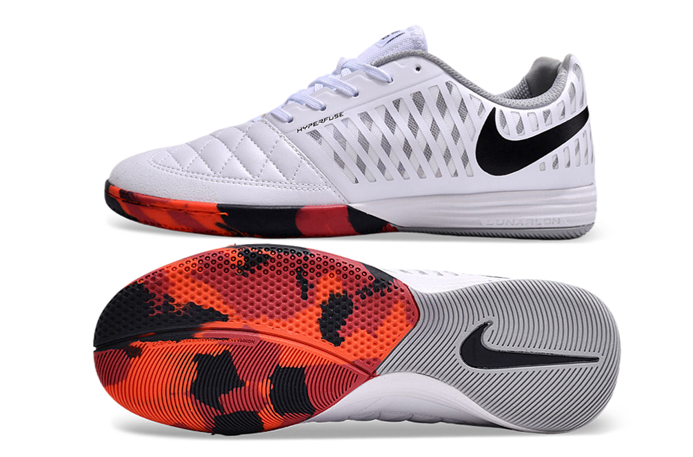 Nike Feminina Lunar Gato II Futsal - Branco/vermelho