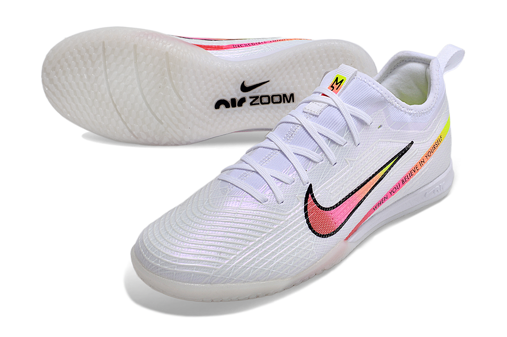 Nike Air Zoom Mercurial Vapor 15 Pro Futsal - Branco Rosa