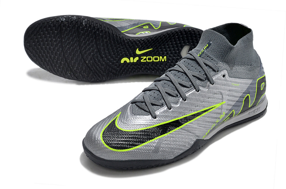 Nike Air Zoom Mercurial Superfly 9 Elite Futsal - Cinza