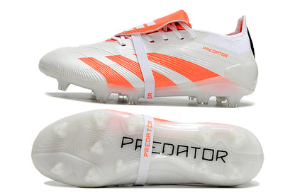 Adidas Feminina Predator Elite Tongue FG - Branco Laranja