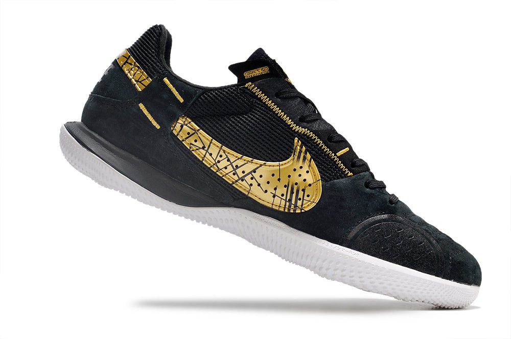 Nike Street Gato Futsal - Preto Dourado