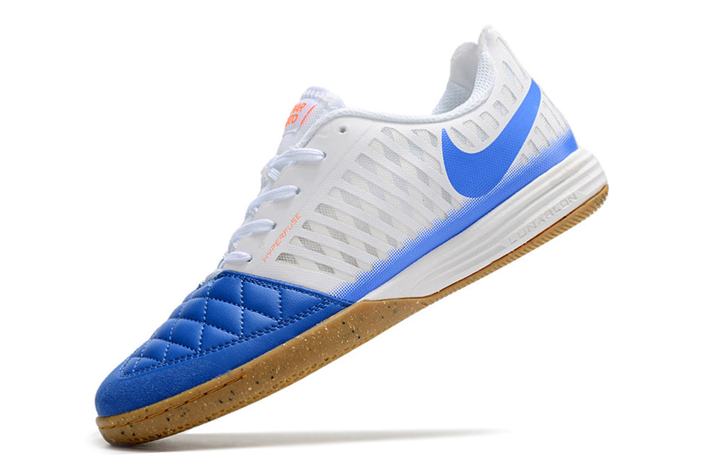 Nike Feminina Lunar Gato II Futsal - Branco Azul