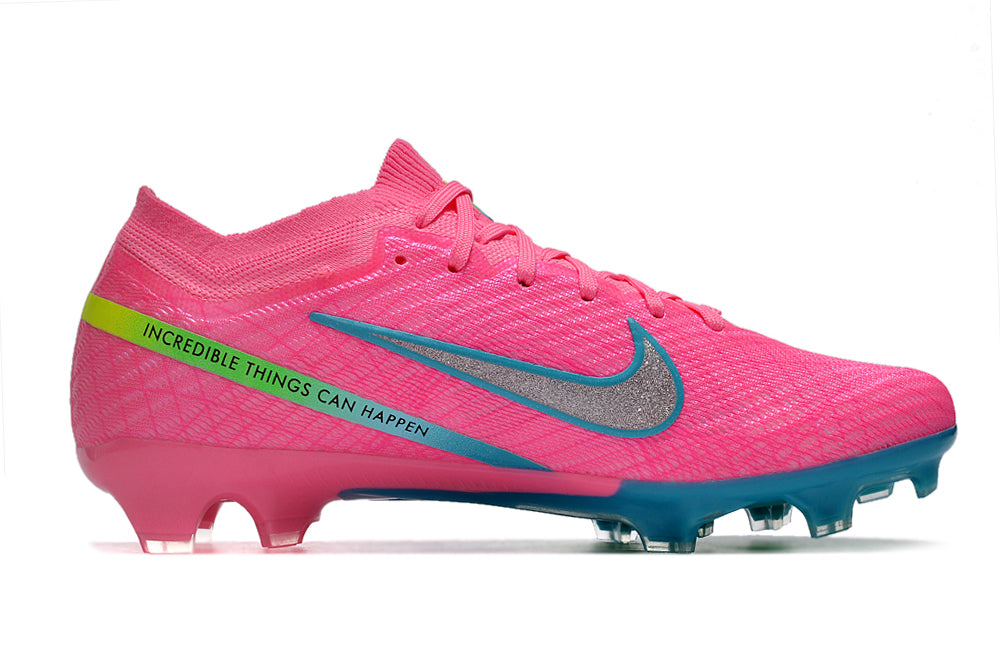 Nike Feminina Air Zoom Mercurial Vapor 15 FG Elite - Rosa Azul